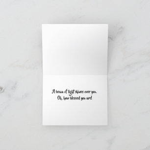 Carte De Remerciements Arbre de l'argent dynamique Ray of Light Card