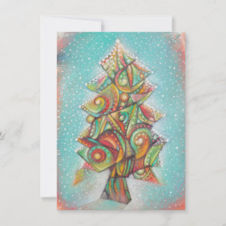 Carte De Remerciements Arbre de Noël