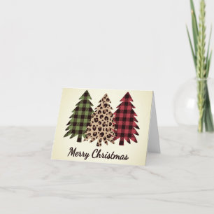 Carte De Remerciements Arbres de Noël