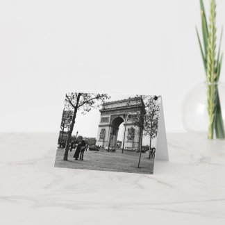 Carte De Remerciements Arc de Triomphe de l'Étoile, Paris, France