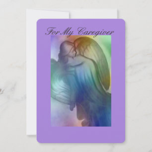 Carte De Remerciements Arc-en-ciel Angel - Aide-soignant