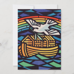 Carte De Remerciements Arche de Noé avec l'Esprit Saint