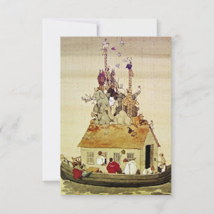 Carte De Remerciements "Arche de Noé" par W Heath Robinson