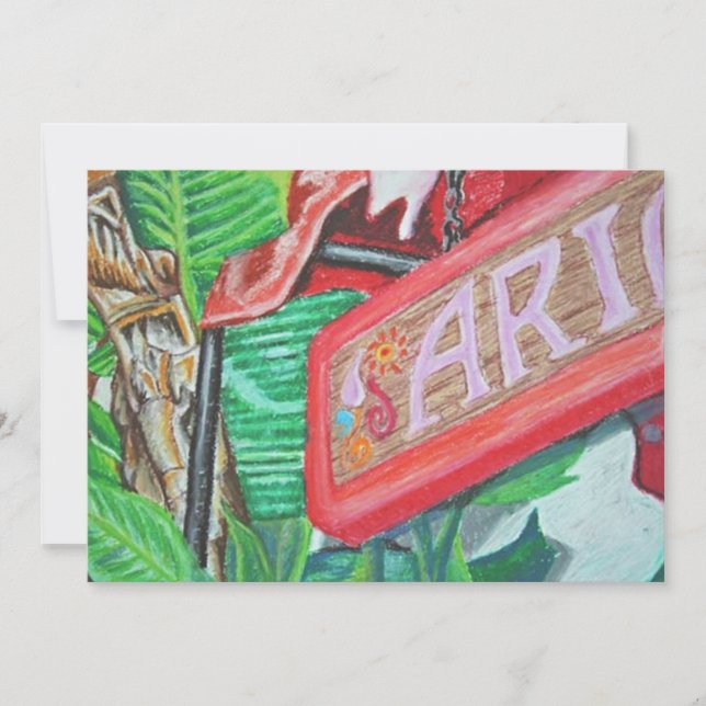 Carte De Remerciements Ariel Greeting Card (Devant)