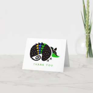 Carte De Remerciements ARMADILLO Graphique - Joyeux anniversaire - Animau