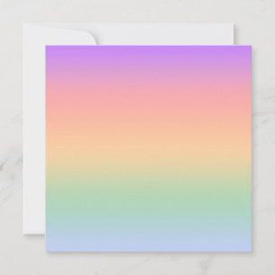 Carte De Remerciements Arrière - plan de dégradé de couleur arc-en-ciel