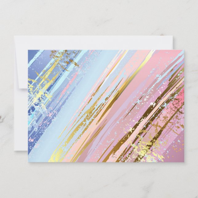 Carte De Remerciements Arrière - plan rose texturé (Devant)