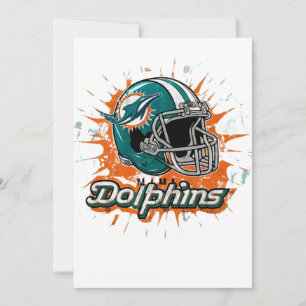 Carte De Remerciements Art - Miami Dolphins Classic