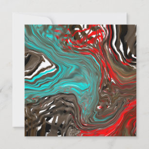 Carte De Remerciements Art numérique des couleurs de terre