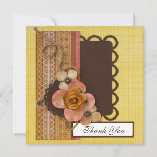 Carte de remerciements artisanal