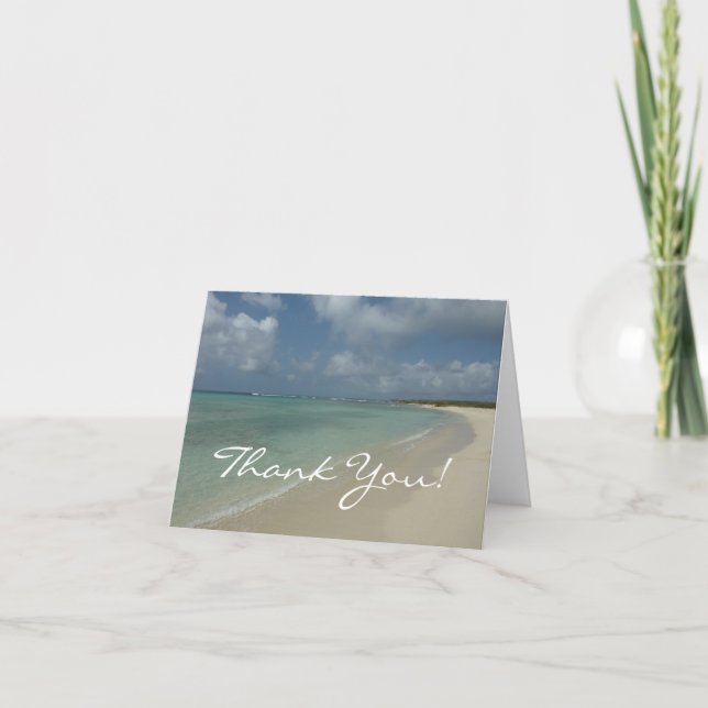 Carte De Remerciements Aruba Beach II (Devant)