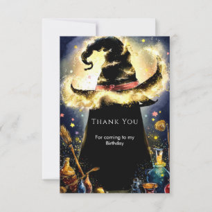 Carte De Remerciements Assistant Aquarelle enchantée Anniversaire