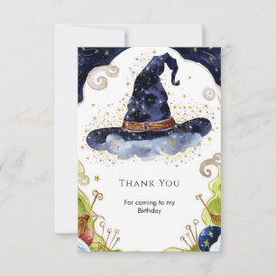 Carte De Remerciements Assistant Magie Boho simple Anniversaire