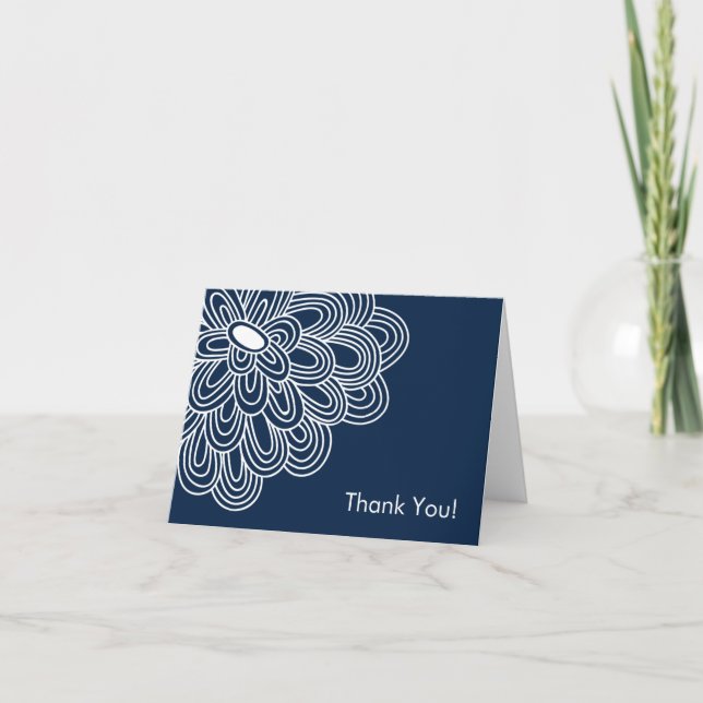 Carte de remerciements audacieux de Fête de la (Devant)