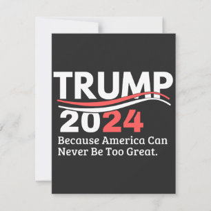 Carte De Remerciements autocollant trump 2024