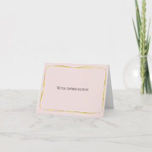 Carte De Remerciements Avec appréciation – Remerciements minimalistes élé