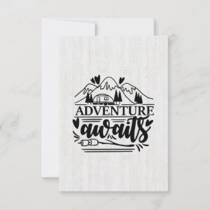 Carte De Remerciements Aventure Camper Cadeaux Attente