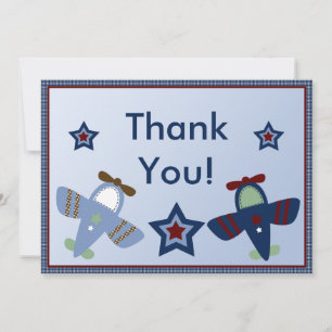 Carte De Remerciements Avions/Carte de remerciements d'avion adorable