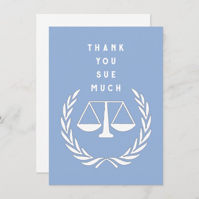 Carte De Remerciements Avocat créatif (Devant / Derrière)