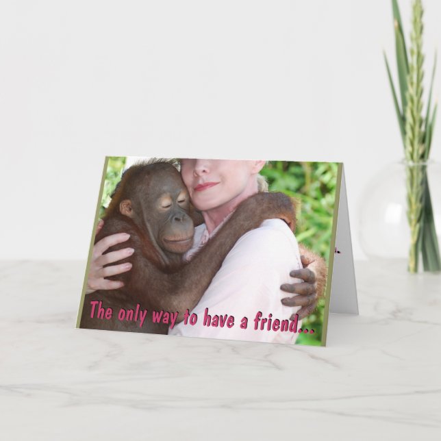 Carte De Remerciements Avoir un ami (Devant)