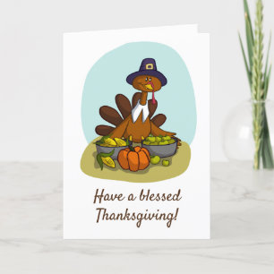 Carte De Remerciements Ayez Un Thanksgiving Béni