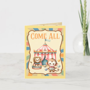 Carte De Remerciements Baby Circus