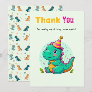 Carte De Remerciements Baby Dinosaur Thank-you Cards