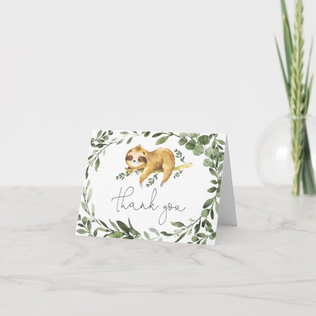 Carte de remerciements Baby shower (Devant)