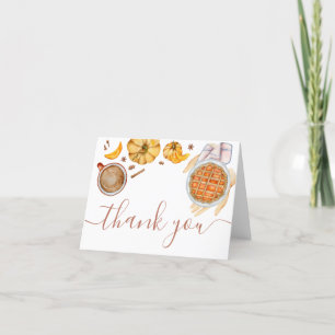 Carte De Remerciements Baby shower à tarte Little Cutie