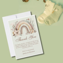 Baby shower Arc-En-Ciel Et Fleurs Boho