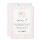 Baby Shower aux rayures roses et nœud