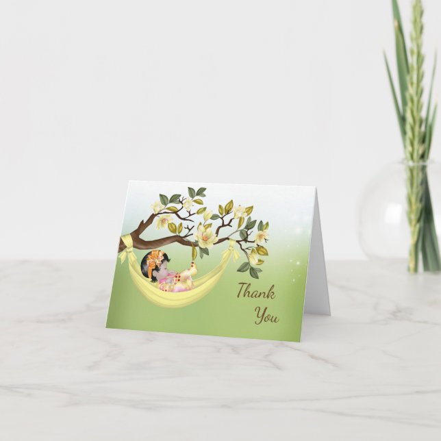 Carte de remerciements baby shower avec bébé à Ham (Devant)