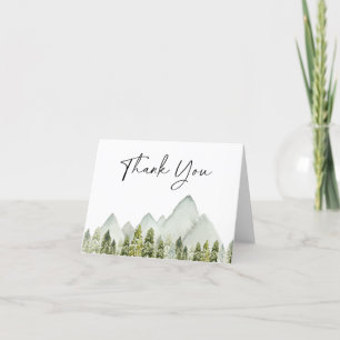Carte de remerciements Baby shower aventure