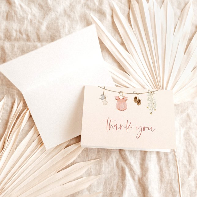 Carte de remerciements baby shower | Baby shower r (Créateur téléchargé)