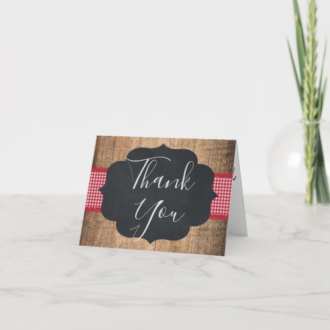 Carte de remerciements Baby shower BBQ BabyQ (Devant)