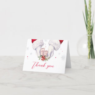 Carte De Remerciements Baby shower cadeau de Noël