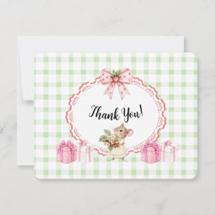 Carte De Remerciements Baby shower-Carte de remerciements de la souris En
