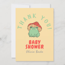 Baby Shower Champignon avec Grenouille