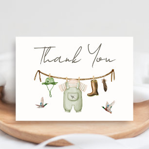 Carte De Remerciements Baby-Shower Chasse au Canard