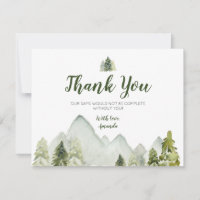 Baby shower d'aventure Pine Trees Mountain