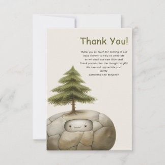 Carte De Remerciements Baby shower d'aventurier Woodland