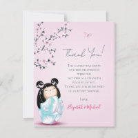 Baby shower de fille rose Kokeshi Doll