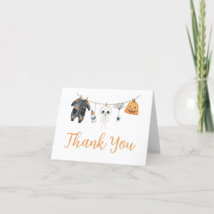 Carte De Remerciements Baby shower de la ligne de vêtements Little Boo Ha