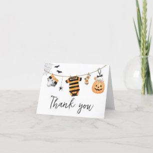 Carte De Remerciements Baby shower de la ligne de vêtements Little Boo Ha