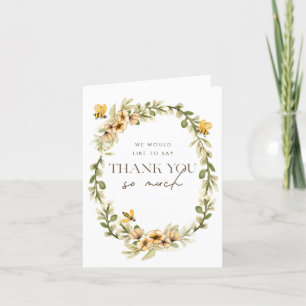 Carte De Remerciements Baby shower de la Mama to Bee Spring