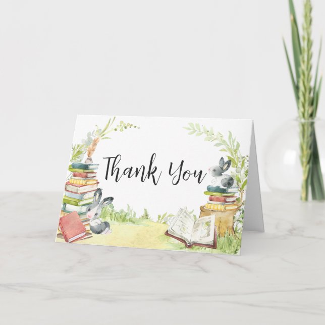 Carte De Remerciements Baby shower de nouveau chapitre Storybook (Devant)