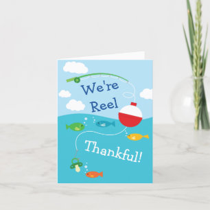 Carte De Remerciements Baby shower de pêche à thème pour les pêcheurs
