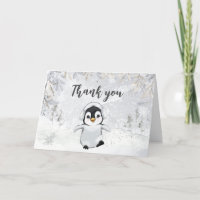 Baby shower de pingouin d'hiver
