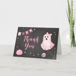 Carte De Remerciements Baby shower d'Halloween Ghoul Ghost
