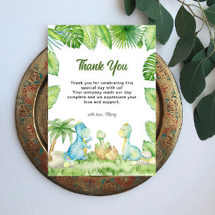 Carte De Remerciements Baby shower Dinosaur